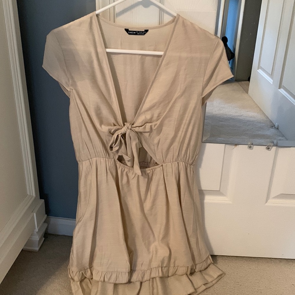 Front tie dress